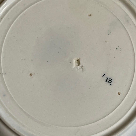 Astoria Flow Blue Veggie Serving Bowl New Wharf Pottery Vintage Antique England - Picture 9 of 13